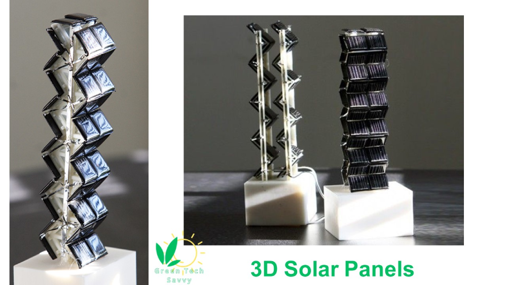 3D solar panels