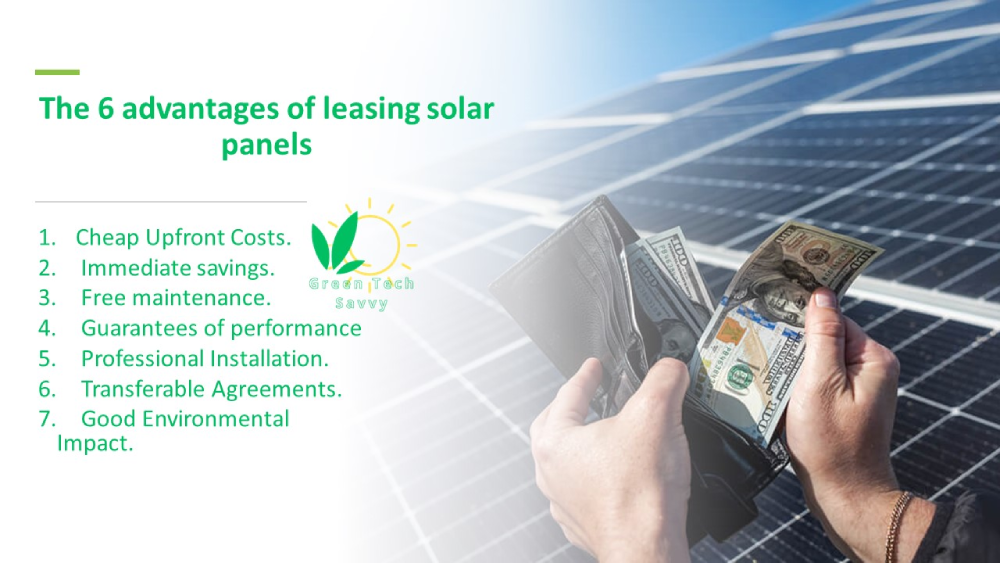 advantages and pros of leasing solar panels