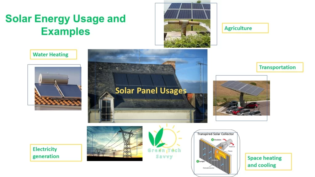 Applications and Examples of Solar Energy 