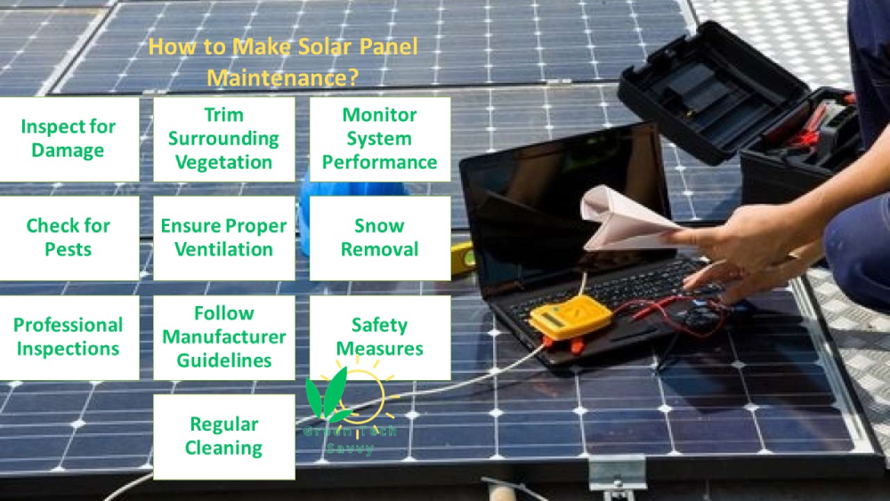 maintenance on solar panels